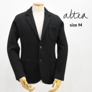 ◇COPPER by ALTEA◇ニットジャケット◇ブラック◇サイズM◇秋冬◇イタリア製◇アルティア◇