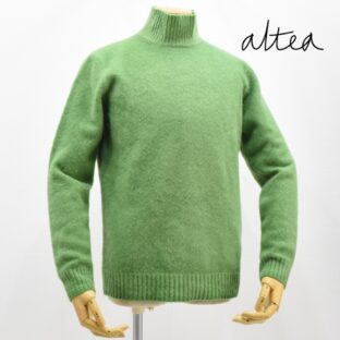 新品◇ALTEA アルティア◇ハイネックウールニット◇グリーン