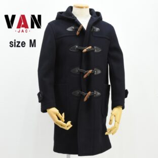 ◇VAN JACKET◇70' ウールダッフルコート◇ネイビー◇サイズM◇裏地なし◇ヴァンジャケット◇オールドヴァンジャケット◇
