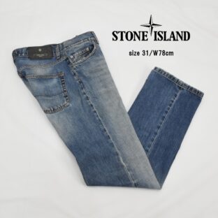 ◇STONE ISLAND◇ストレートジーンズ◇サイズ31(W74cm)◇インディゴ◇オールシーズン◇イタリア製◇ストーンアイランド◇