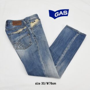 ◇GAS◇Wポケットストレートジーンズ◇サイズ30(W76cm)◇ガス◇