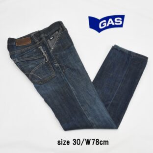 ◇GAS◇Wポケットストレートジーンズ◇サイズ30(W78cm)◇インディゴ◇