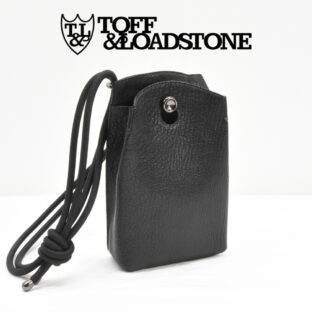 ◇美品/限定品◇TOFF&LOADSTONE◇山羊革シュリンクサコッシュ◇ブラック◇ショルダーバッグ◇トフアンドロードストーン◇