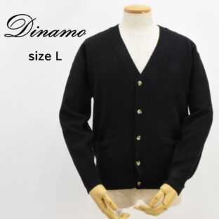 ◇Dinamo◇ウールカーディガン◇サイズ50/L◇ブラック◇ルーズフィット◇ダイナモ◇gim ◇クリーニング済