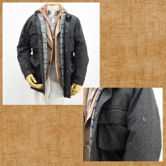 カシミアコート代わりのライダースジャケット