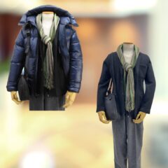 ナイロンダウンの大人コーデ