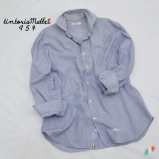 TintoriaMattei954◇ホリゾンタルカラーストライプシャツ◇サイズ41◇ティントリアマッテイ954