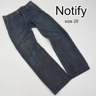 Notify◇ウオッシュドストレートジーンズ◇28(W74cm)◇ノティファイ◇MARS