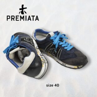 PREMIATA◇スエードスニーカー◇サイズ40(25.5cm)◇ネイビー◇プレミアータ◇イタリアスニーカー