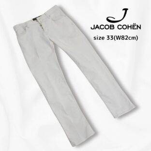 JACOB COHEN◇PW622 ストレッチホワイトジーンズ◇サイズ33(W82cm)◇白◇イタリア製◇ヤコブコーエン