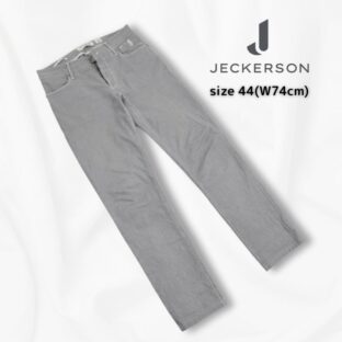 JECKERSON◇ストレッチ5ポケットパンツ◇サイズ29(W74cm)◇ブルーグレー◇マイクロ千鳥◇イタリア製◇ジェカーソン