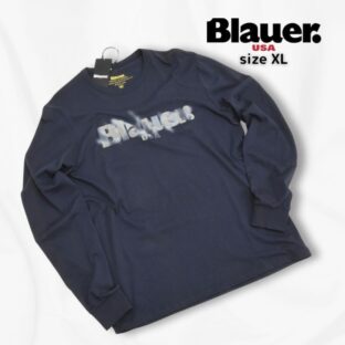 OUTLET◇BLAUER USA◇ロゴロンT◇サイズXL◇ネイビー◇ブラウアー◇ポリスアカデミーシリーズ