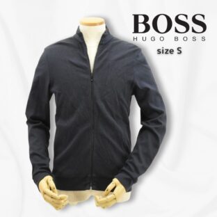 HUGO BOSS◇フルジップストレッチトラックジャケット◇サイズS◇濃紺◇ヒューゴボス◇レギュラーフィット